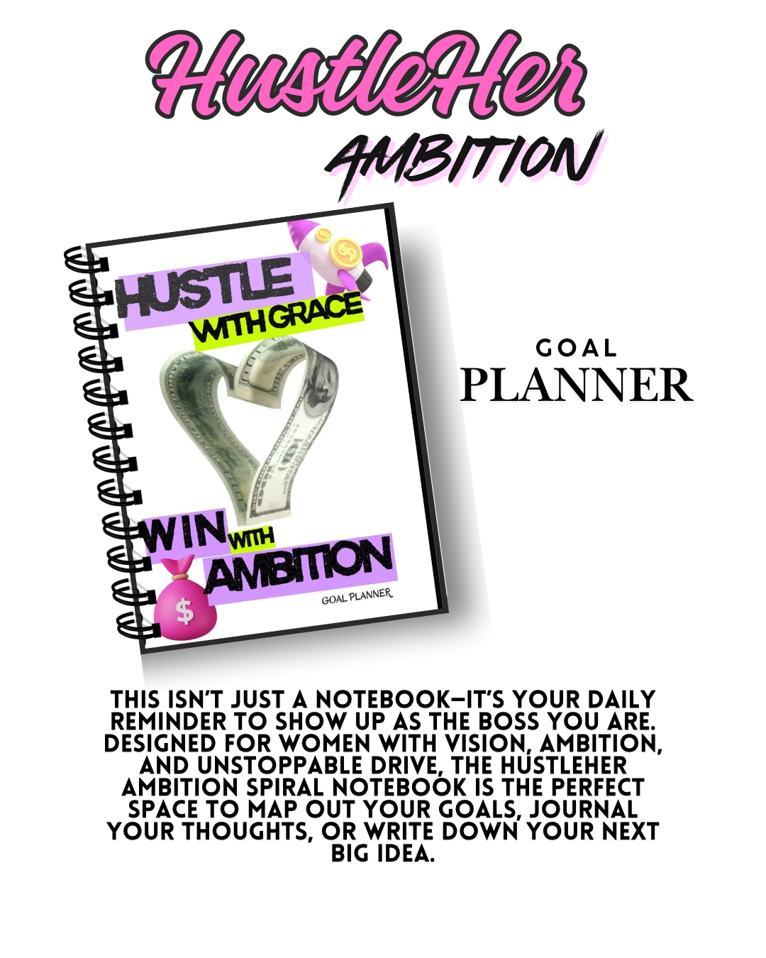 HustleHER Ambition digital GOAL PLANNER